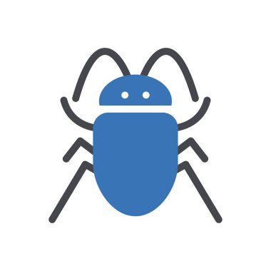 Web sitesi tasarımı ve masaüstü zarfları için böcek simgesi, geliştirme. premium paket.