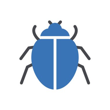 Web sitesi tasarımı ve masaüstü zarfları için böcek simgesi, geliştirme. premium paket.