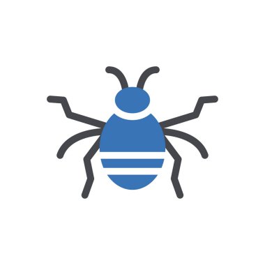 Web sitesi tasarımı ve masaüstü zarfları için böcek simgesi, geliştirme. premium paket.