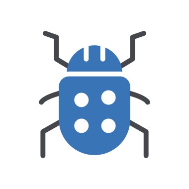 Web sitesi tasarımı ve masaüstü zarfları için böcek simgesi, geliştirme. premium paket.