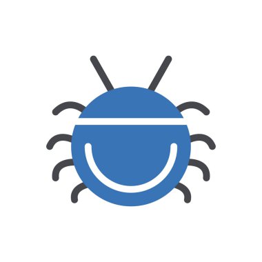 Web sitesi tasarımı ve masaüstü zarfları için böcek simgesi, geliştirme. premium paket.