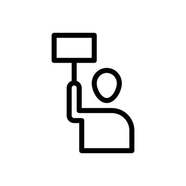 Web sitesi tasarımı ve masaüstü zarfları ve geliştirmesi için simgeyi protesto et. premium paket.