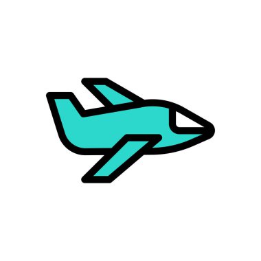 Web sitesi tasarımı ve masaüstü zarfları için uçuş simgesi, geliştirme. premium paket.