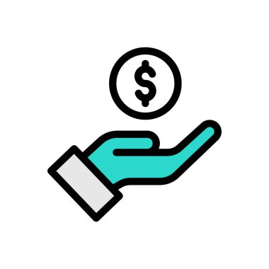 Web sitesi tasarımı ve masaüstü zarfları için dolar simgesi öde, geliştirme. premium paket.