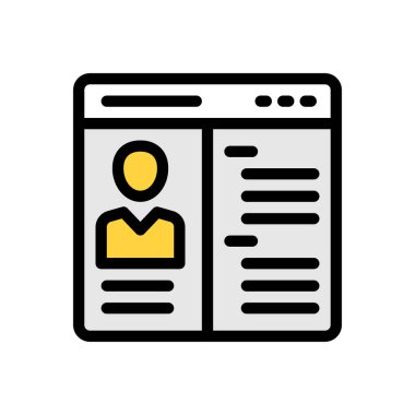 Web sitesi tasarımı ve masaüstü zarfları için web sayfası simgesi, geliştirme. premium paket.