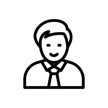 Web sitesi tasarımı ve masaüstü zarfları için öğrenci simgesi, geliştirme. premium paket.