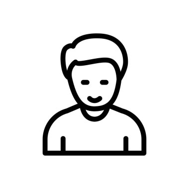 Site tasarımı ve masaüstü zarfları için üzgün adam simgesi. premium paket.