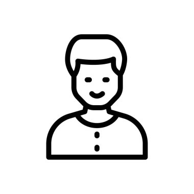 Web sitesi tasarımı ve masaüstü zarfları için erkek simgesi, geliştirme. premium paket.