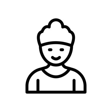 Web sitesi tasarımı ve masaüstü zarfları için erkek simgesi, geliştirme. premium paket.