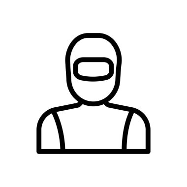 Web sitesi tasarımı ve masaüstü zarfları için Uzay Adamı Simgesi, geliştirme. premium paket.