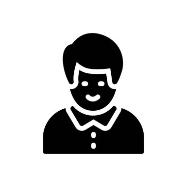 Web sitesi tasarımı ve masaüstü zarfları için erkek simgesi, geliştirme. premium paket.