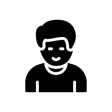 Site tasarımı ve masaüstü zarfları için üzgün adam simgesi. premium paket.