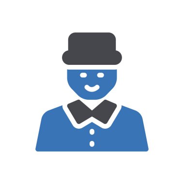 Web sitesi tasarımı ve masaüstü zarfları için avatar adam simgesi, geliştirme. premium paket.