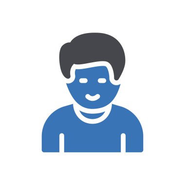 Site tasarımı ve masaüstü zarfları için üzgün adam simgesi. premium paket.