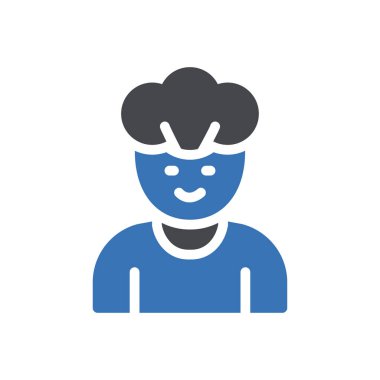 Web sitesi tasarımı ve masaüstü zarfları için erkek simgesi, geliştirme. premium paket.