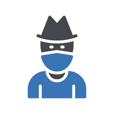 Web sitesi tasarımı ve masaüstü zarfları için kovboy simgesi, geliştirme. premium paket.