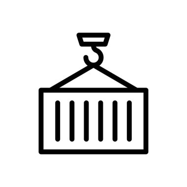 Web sitesi tasarımı ve masaüstü zarfları için konteyner simgesi, geliştirme. premium paket.