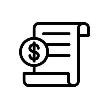 Web sitesi tasarımı ve masaüstü zarfları için Bill Simgesi, geliştirme. premium paket.