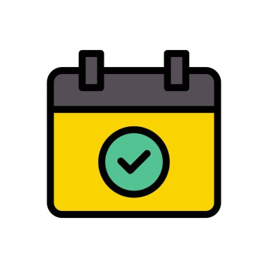 Web sitesi tasarımı ve masaüstü zarfları için tarih simgesi, geliştirme. premium paket.