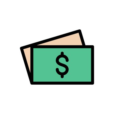 Web sitesi tasarımı ve masaüstü zarfları için dolar simgesi, geliştirme. premium paket.