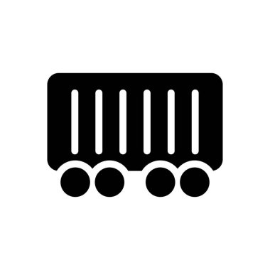 Web sitesi tasarımı ve masaüstü zarfları için kamyon simgesi, geliştirme. premium paket.