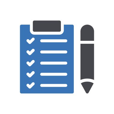 Web sitesi tasarımı ve masaüstü zarfları için kontrol listesi simgesi, geliştirme. premium paket.