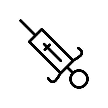 Web sitesi tasarımı ve masaüstü zarfları için şırınga Simgesi, geliştirme. premium paket.