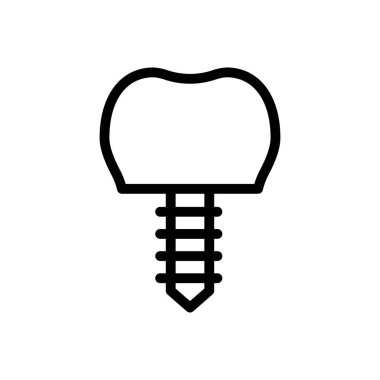 Web sitesi tasarımı ve masaüstü zarfları için implant simgesi, geliştirme. premium paket.