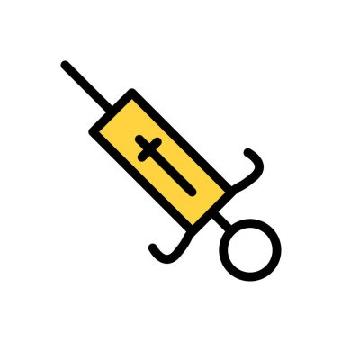 Web sitesi tasarımı ve masaüstü zarfları için şırınga Simgesi, geliştirme. premium paket.