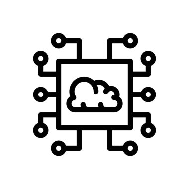 Web sitesi tasarımı ve masaüstü zarfları için bulut simgesi, geliştirme. premium paket.