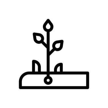 Web sitesi tasarımı ve masaüstü zarfları için bitki simgesi, geliştirme. premium paket.