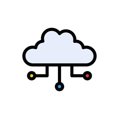 Web sitesi tasarımı ve masaüstü zarfları için bulut simgesi, geliştirme. premium paket.