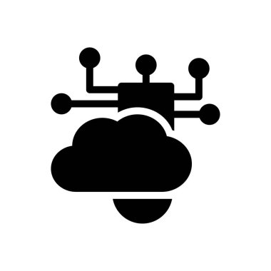 Web sitesi tasarımı ve masaüstü zarfları için bulut simgesi, geliştirme. premium paket.