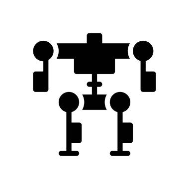 Web sitesi tasarımı ve masaüstü zarfları için makine simgesi, geliştirme. premium paket.