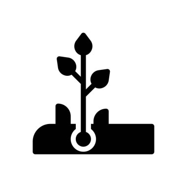 Web sitesi tasarımı ve masaüstü zarfları için bitki simgesi, geliştirme. premium paket.