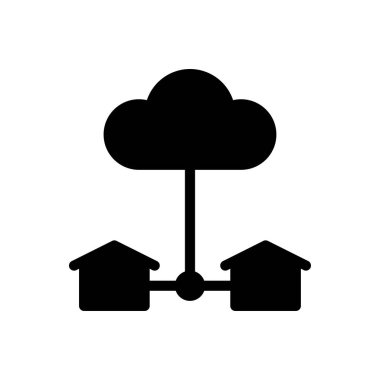 Web sitesi tasarımı ve masaüstü zarfları için bulut simgesi, geliştirme. premium paket.