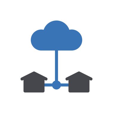 Web sitesi tasarımı ve masaüstü zarfları için bulut simgesi, geliştirme. premium paket.