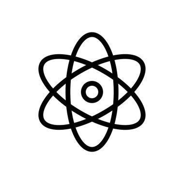 Web sitesi tasarımı ve masaüstü zarfları için atom simgesi, geliştirme. premium paket.