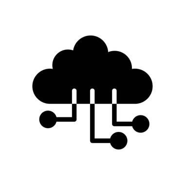 Web sitesi tasarımı ve masaüstü zarfları için bulut simgesi, geliştirme. premium paket.