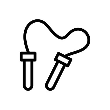 Web sitesi tasarımı ve masaüstü zarfları için atlama ipi simgesi, geliştirme. premium paket.