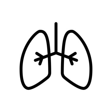 Ciğerler web sitesi tasarımı ve masaüstü zarfları için ikon, geliştirme. premium paket.