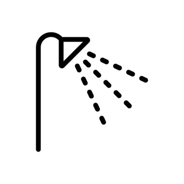 Web sitesi tasarımı ve masaüstü zarfları için duş simgesi, geliştirme. premium paket.