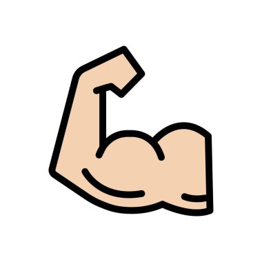 bicep Simgesi web sitesi tasarımı ve masaüstü zarfları, geliştirme için. premium paket.