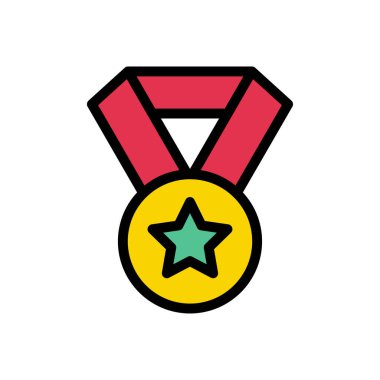 Web sitesi tasarımı ve masaüstü zarfları için madalya ikonu. premium paket.