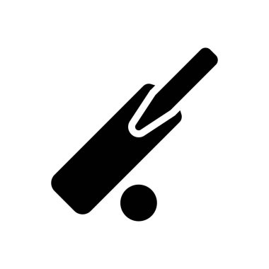 Web sitesi tasarımı ve masaüstü zarfları için kriket simgesi, geliştirme. premium paket.