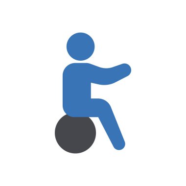 Web sitesi tasarımı ve masaüstü zarfları için egzersiz simgesi, geliştirme. premium paket.