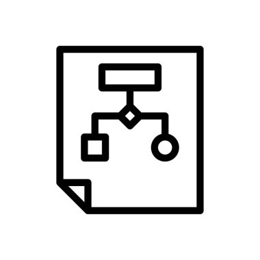 Web sitesi tasarımı ve masaüstü zarfları için akış şeması simgesi, geliştirme. premium paket.