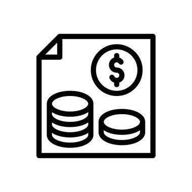 Web sitesi tasarımı ve masaüstü zarfları için fatura Simgesi, geliştirme. premium paket.