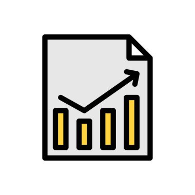 Web sitesi tasarımı ve masaüstü zarfları için rapor simgesi, geliştirme. premium paket.