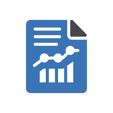 Web sitesi tasarımı ve masaüstü zarfları için rapor simgesi, geliştirme. premium paket.